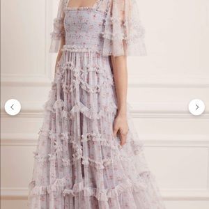 Needle & Thread Bijou Rose Smocked Gown